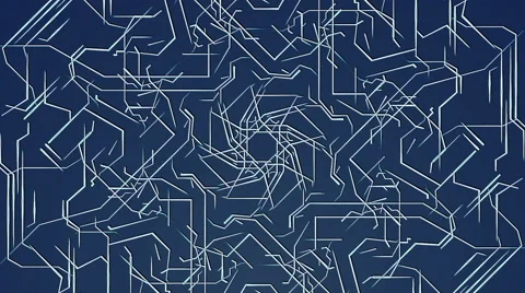 Looping Technical Abstract Concept - 4K Resolution Ultra HD Stock Footage 42197227