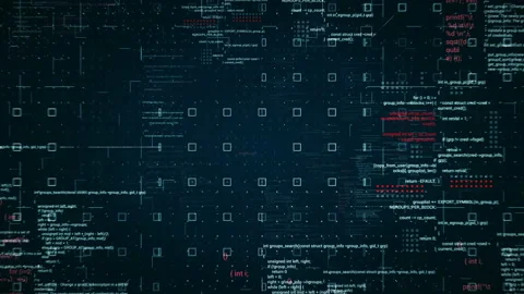 Looping Technological HUD animation.Flying through cyberspace. Stock Footage 104194980