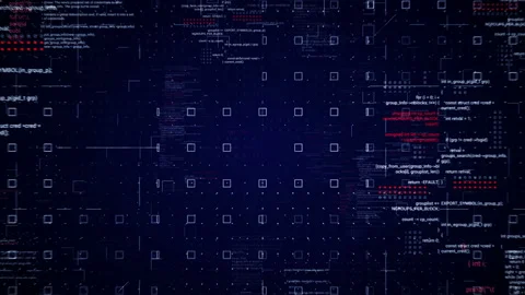 Looping Technological HUD animation.Flying through cyberspace. Stock Footage 104195004