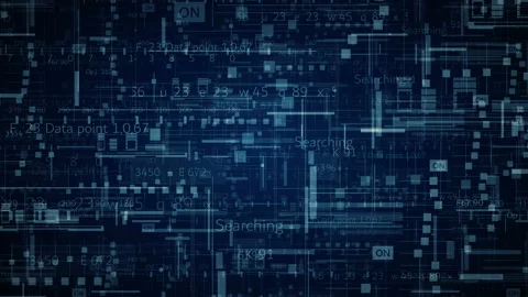 Looping technological Sci Fi cyberspace. Video stock 148338087