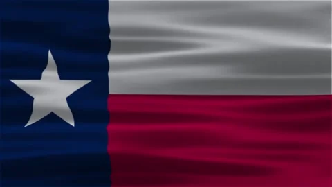The Looping of Texas waving flag. Texas background animation. USA background Stock Footage 312485386