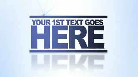 Looping Text Presentation with Flare Stock After Effects