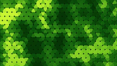 Looping Triangular Polygonal Abstract Pattern Animation Stock Footage 87979144
