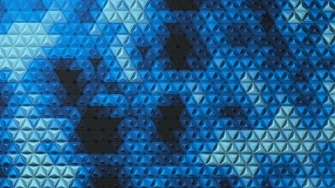 Looping Triangular Polygonal Abstract Pattern Animation Stock Footage 87980086