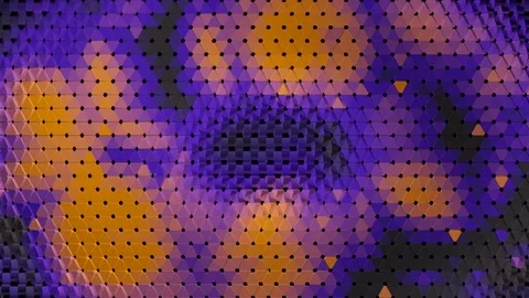 Looping Triangular Polygonal Abstract Pattern Animation Stock Footage 87981891