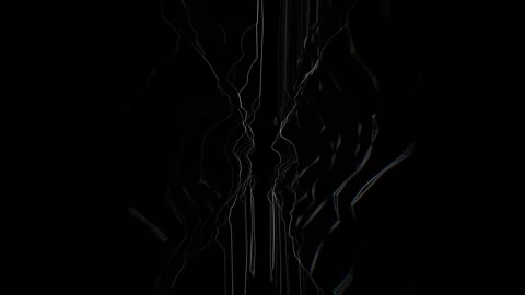 Looping Tunnel Of Abstract Waveforms Stock Footage 264581201