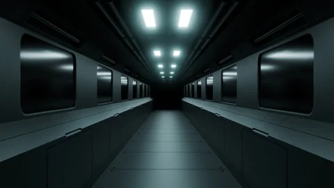 Looping tunnel animation, 3d rendering Video stock 288074109