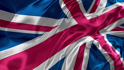 Looping UK flag Seamless United Kingdom 스톡 동영상 306588997