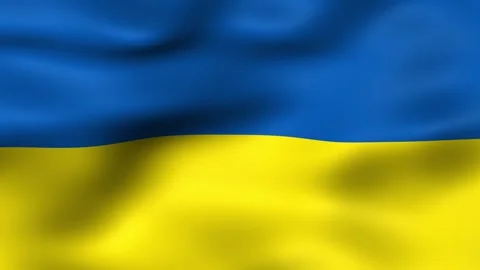 Looping ukraine flag waving animation seamless for background Stock Footage 307154395