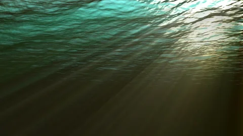 Looping underwater view of the ocean with looping sound (3 of  8) Stock Footage 4169773