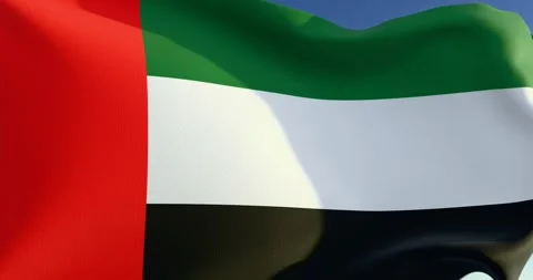 Looping United Arab Emirates flag  Video stock 300024397