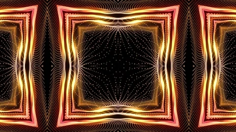 Looping vibrant kaleidoscopic animation Video stock 346141205