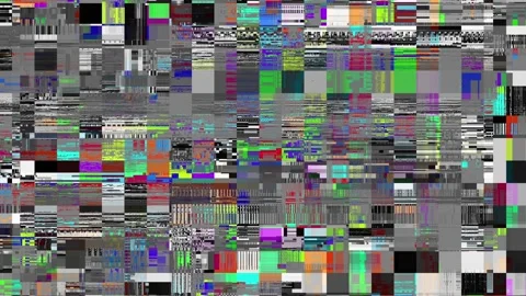 Looping video interference footage. Imitation of a Datamoshing video. Stock Footage 98198322