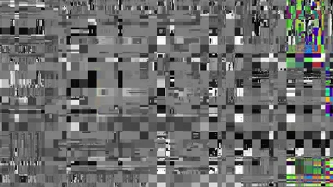 Looping video interference footage. Imitation of a Datamoshing video. Stock Footage 104467719