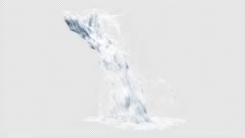 Looping Waterfall 3 Angled Stock Footage 163049857