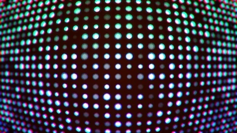 Looping Wave of a Blinking Blue LED Screen Lights Stock Footage 85137393