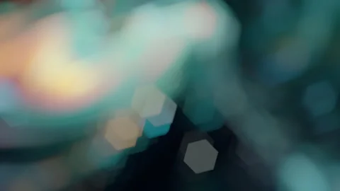 Looping Waves of Glowing Particles and Glowing Light Textures - Small Bokeh Stock Footage 314905655