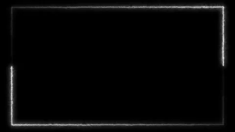 Looping white energy light frame animation. Stock Footage 190915294