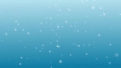 Looping White Snowflakes Falling Video stock 345660167