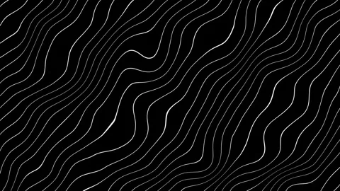 Looping White Wavy Line Motion Graphic Background. Abstract Wave Surface. 動画素材 249735792