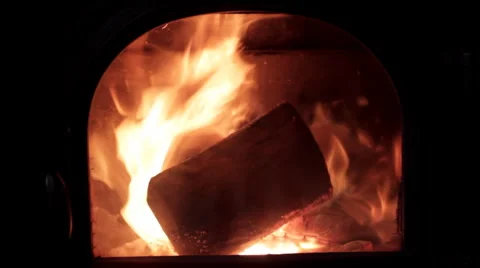 Looping wood fire Video stock 1001272