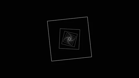 Looping zoom in through rotating squares. Stock Footage 145411343