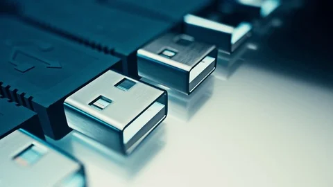 LoopingCamera Move Over Endless USB-A Line 库存影片 77903052