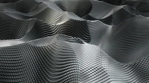 LoopLooping Abstract cubic wave animation. Video stock 129161946