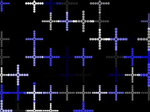 LoopNeo VJ Loops SD 640X48 - Interfront cross 스톡 동영상 22170334