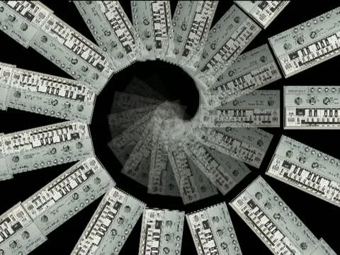 LoopNeo VJ Loops SD 640X480 - Roland 303 Particles 库存影片 22156930