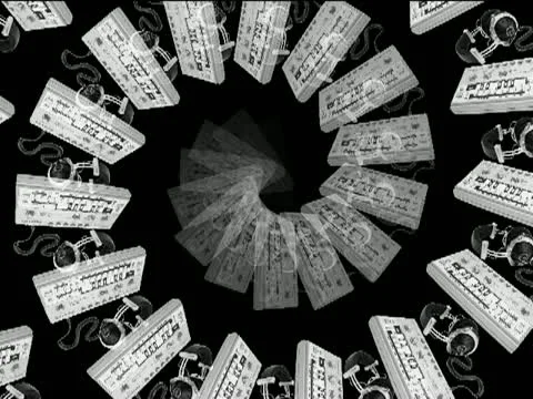 LoopNeo VJ Loops SD 640X480 - Roland 303 Particles 库存影片 22157031