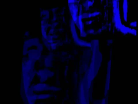 LoopNeo VJ Loops SD 640X480 - Interfront - Faces Particles 스톡 동영상 22157600