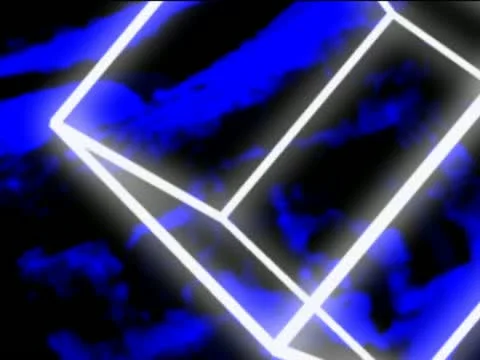 LoopNeo VJ Loops SD 640X480 - Interfront - Faces Rotate &amp; Cubes 库存影片 22157647