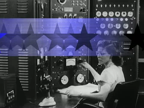 LoopNeo VJ Loops SD 640X480 - Interfront Control Pannel Vintage &amp; Stars 库存影片 22169759