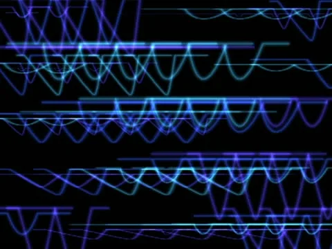 LoopNeo VJ Loops SD 640X480 - Interfront oscilloscope 库存影片 22169904