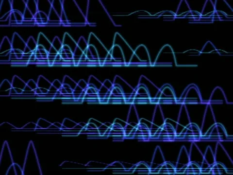 LoopNeo VJ Loops SD 640X480 - Interfront oscilloscope 库存影片 22169930