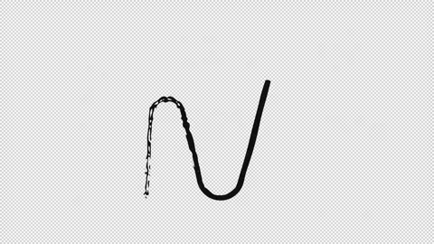 Loops and turns animated grunge doodle arrows set Stock Footage 334870741