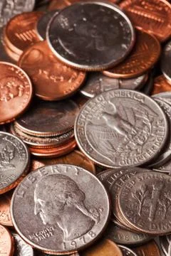 Loose change Stock Photos