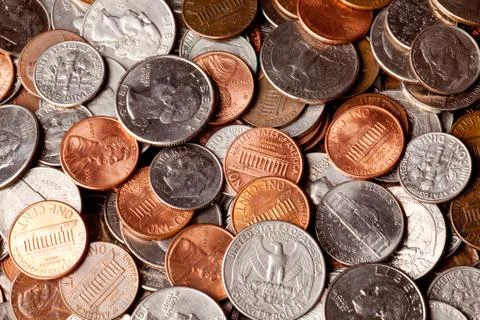 Loose change Stock Photos
