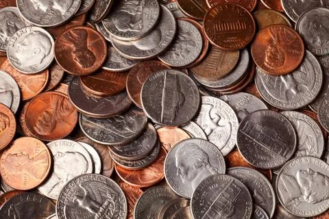 Loose change Stock Photos