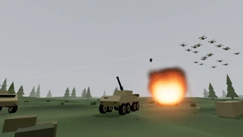 Loose formation of drones presses home an attack under an overcast sky 스톡 동영상 342391446