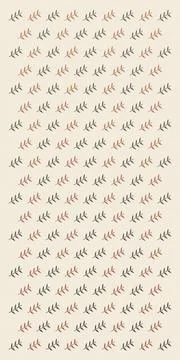 Loose hand-drawn sprigs repeat diagonally across an ivory field in soft blu.. Stock Illustration