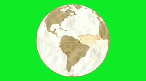 Loose Leaf Paper Globe Greenscreen Vidéo 11520902