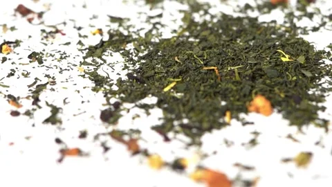 Loose Leaf Tea Blend Stock Footage 318310039