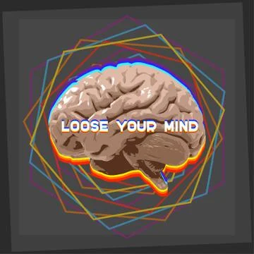Loose your mind Stock Illustration
