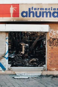 Looting in Chile Stock Photos