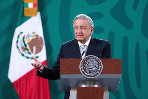 Lopez Obrador to amend Constitution if court rules electricity market reform unc Stock Photos