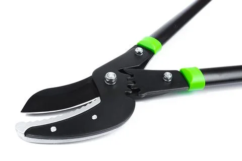 Lopper for pruning branches on trees gardening tools on white  background. Stock Photos
