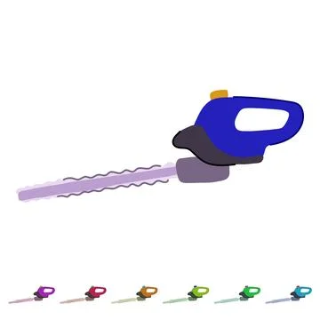 Lopper tree trimmer vector cartoon graphic Stock Illustration