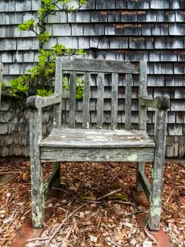 Lopsided old chair Stock Photos